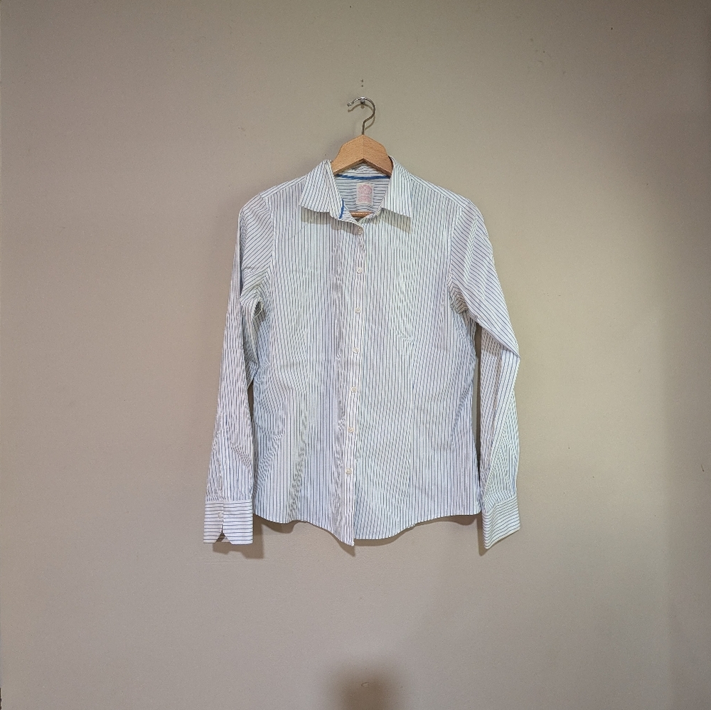 Brooks Brothers Pinstripe Blouse